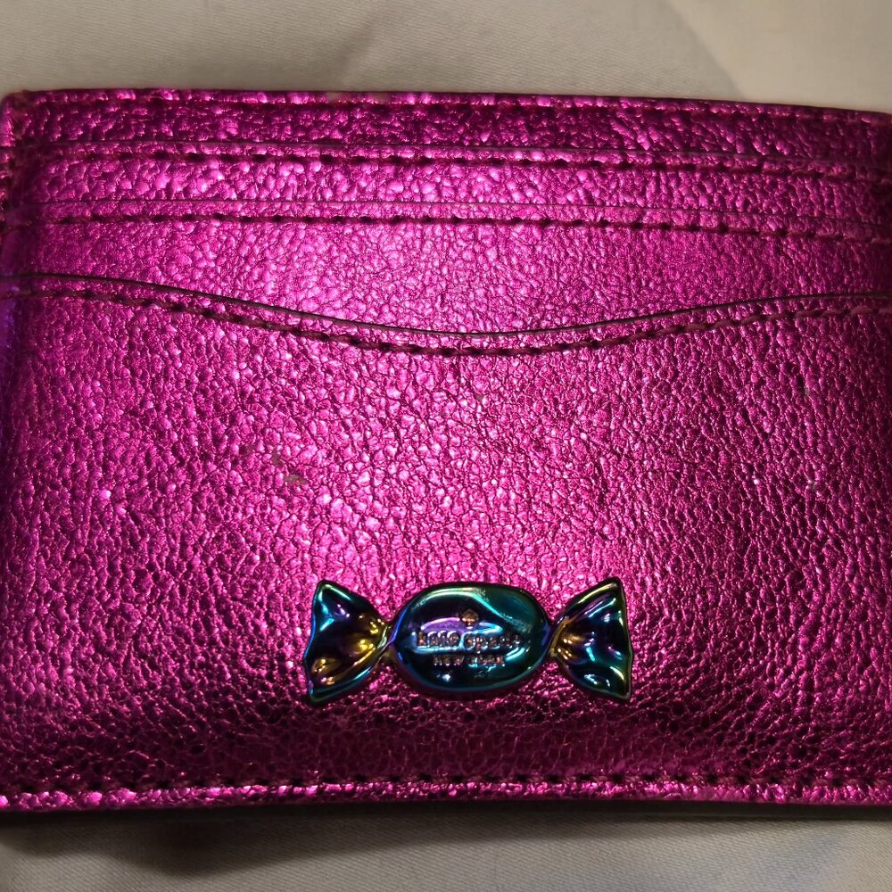 Kate Spade, Card Holder Wallet, Hot Pink Metallic, 6 slots, Candy Shop, Limtd Ed